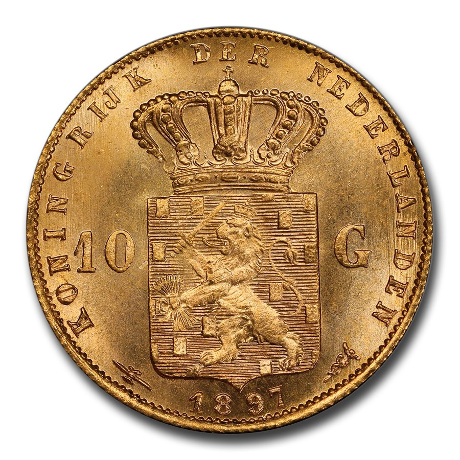 10 Gulden Goud/Gouden Tientje | Muntzijde | goud999