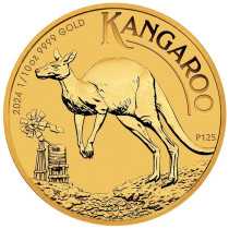Kangaroo 1/10 Ounce Goud 2024| Hoofdzijde | goud999