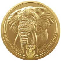 Big 5 Series || Elephant Goud 1 Ounce 2022 B.U. | Muntzijde | goud999
