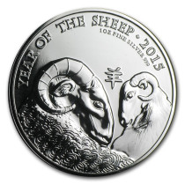 Lunar Year of the Sheep UK Zilver 1 Ounce 2015