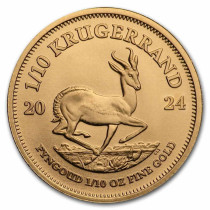 Krugerrand Goud 1/10 Ounce 2024 (Muntzijde)