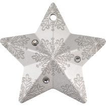 Holiday Ornament Snowflake Star I Zilver I 2023 I Voorzijde
