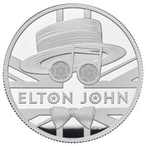 Britse Muziek Legendes Elton John Zilver 1 Ounce 2020 