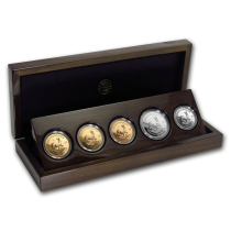 Krugerrand Vintage 5-coin set 50th anniversary PROOF 2017 | Doos | goud999