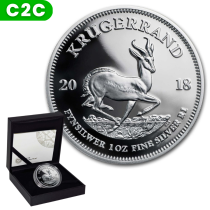 Krugerrand Zilver 1 Ounce 2018 PROOF - C2C