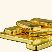 Goud in verzekerde opslag, per gram
