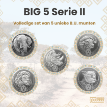  BIG 5 Serie II Volledige set van 5 unieke B.U. munten