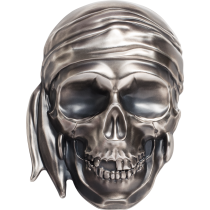 Silver Antique Big Pirate Skull 500 Gram 2018 PROOF | Voorkant | Goud999