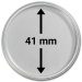 Muntcapsule 41 mm | Voorkant |  Binnendiameter | goud999